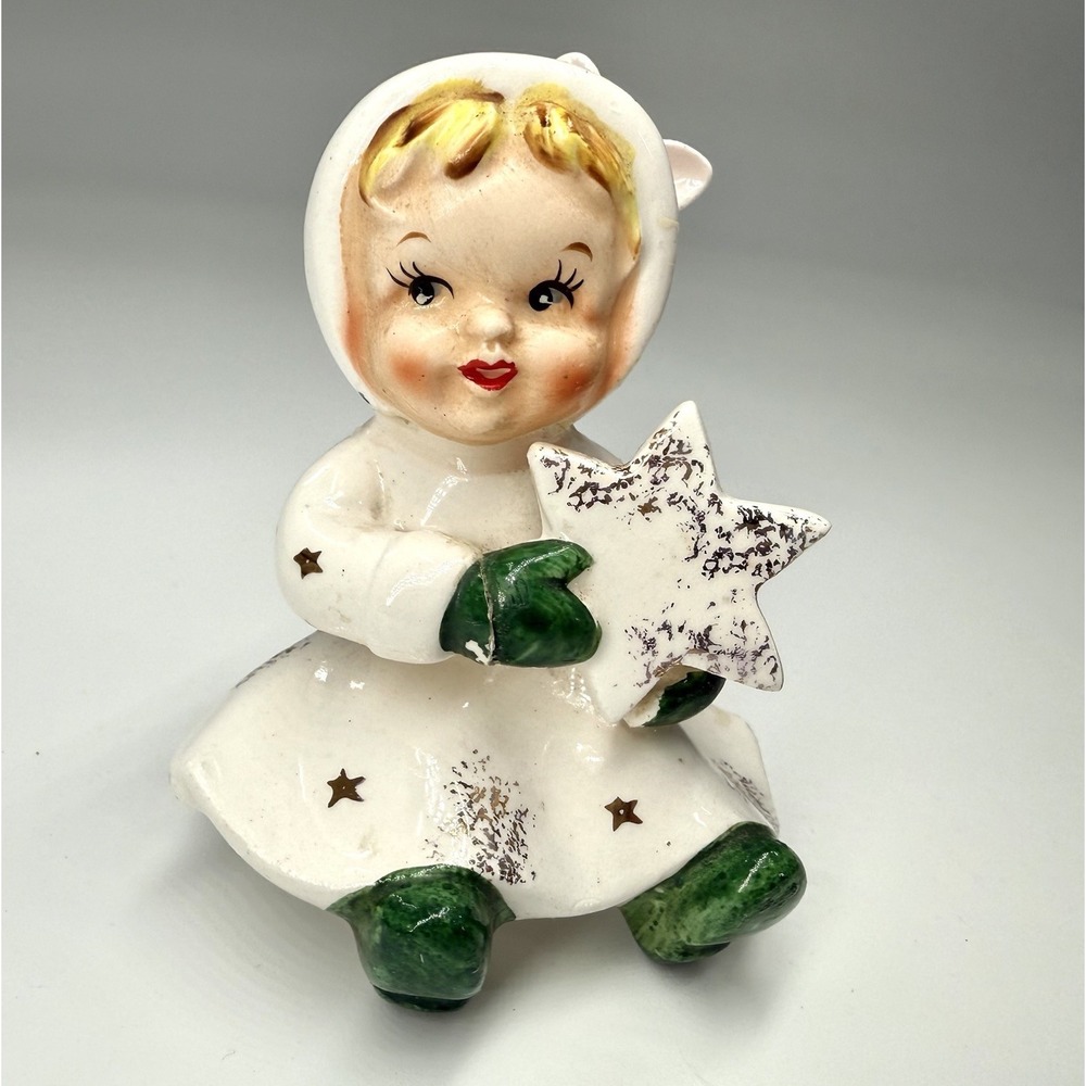 Napco 1959 Salt Shaker Candy Cane Girl Vintage One piece only